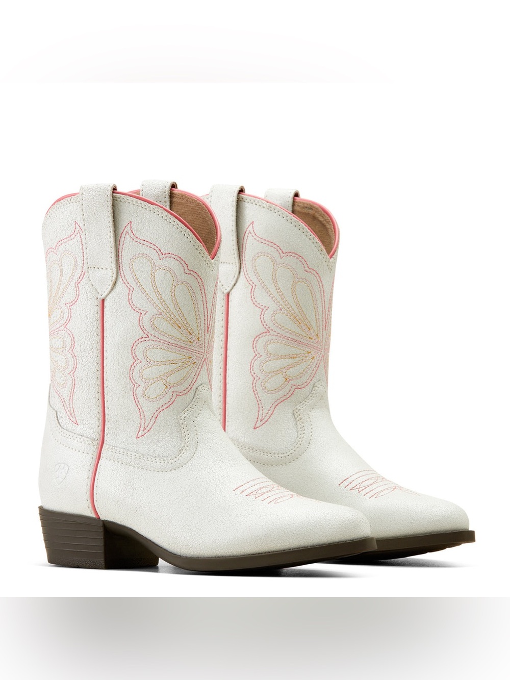 Ariat Girls Heritage Butterfly Ivory Boots